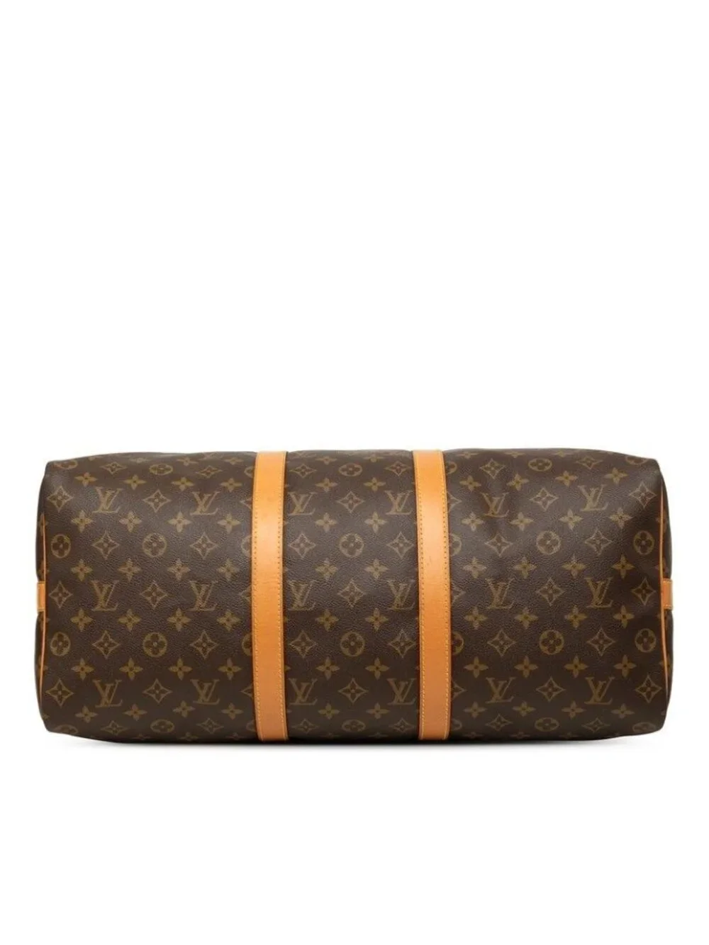 Louis Vuitton Monogram Keepall Bandouliere 50 Boston Bag 2-Way Brown Leather